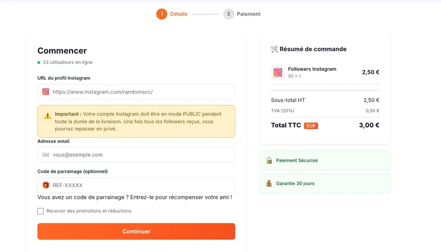 Comprare followers Instagram - ordine su Followers Lab
